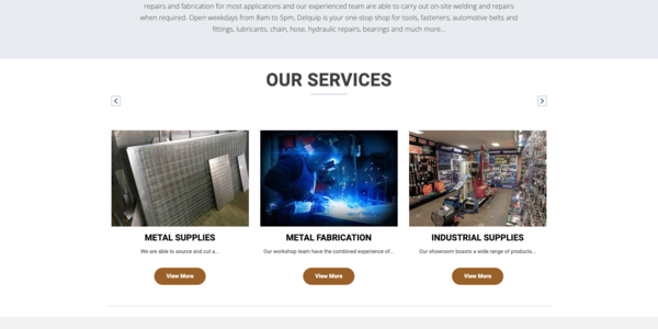 Delquip Industrial Sales Screenshot