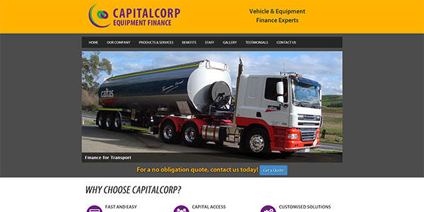 Capitalcorp Equipment Finance Screenshot